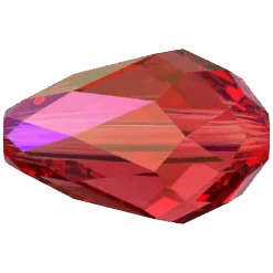 Swarovski Crystal Beads Drop (5500) Light Siam Shimmer 2X(Swarovski 5500 Beads Pear Light Siam Shimmer 2x)