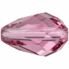 Swarovski Crystal Beads Drop (5500) Rose(Swarovski Crystal Beads Drop 5500 Rose)