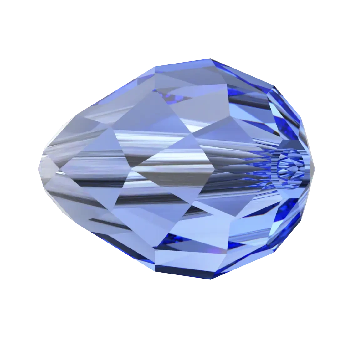 Swarovski Crystal Beads Drop (5500) Sapphire(Swarovski Crystal Beads Drop 5500 Sapphire) 4 Swarovski Crystal Beads Drop (5500) Sapphire(Swarovski Crystal Beads Drop 5500 Sapphire) - Image 2