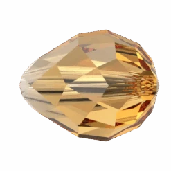 Swarovski Crystal Beads Drop (5500) Topaz(Swarovski Crystal Beads Drop 5500 Topaz) -BlueStreak Crystal Shop Serinity Crystal Beads Drop 5500 Topaz 2 1