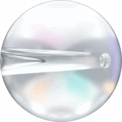 Serinity Crystal Beads Globe (5028/4) Crystal AB(Serinity 5028 4 Beads Globe Crystal Ab) -BlueStreak Crystal Shop Serinity Crystal Beads Globe 50284 Crystal AB 2