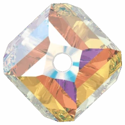 Swarovski Crystal Beads Helix (5020) Crystal AB(Swarovski 5020 Beads Helix Crystal Ab) -BlueStreak Crystal Shop Serinity Crystal Beads Helix 5020 Crystal AB 3