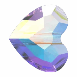 Swarovski Crystal Beads Love (5741) Crystal AB(Swarovski 5741 Beads Love Crystal Ab)