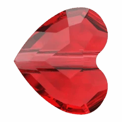 Serinity Crystal Beads Love (5741) Light Siam(Serinity 5741 Beads Love Crystal Light Siam)