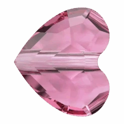 Swarovski Crystal Beads Love (5741) Rose(Swarovski Crystal Beads Love 5741 Rose)