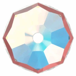 Swarovski Crystal Beads Rondelle (5045) Crystal AB(Swarovski 5045 Beads Rondelle Crystal Ab) -BlueStreak Crystal Shop Serinity Crystal Beads Rondelle 5045 Crystal AB 3