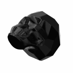 Swarovski Crystal Beads Skull (5750) Jet(Swarovski 5750 Beads Skull Jet) -BlueStreak Crystal Shop Serinity Crystal Beads Skull 5750 Jet 3 1