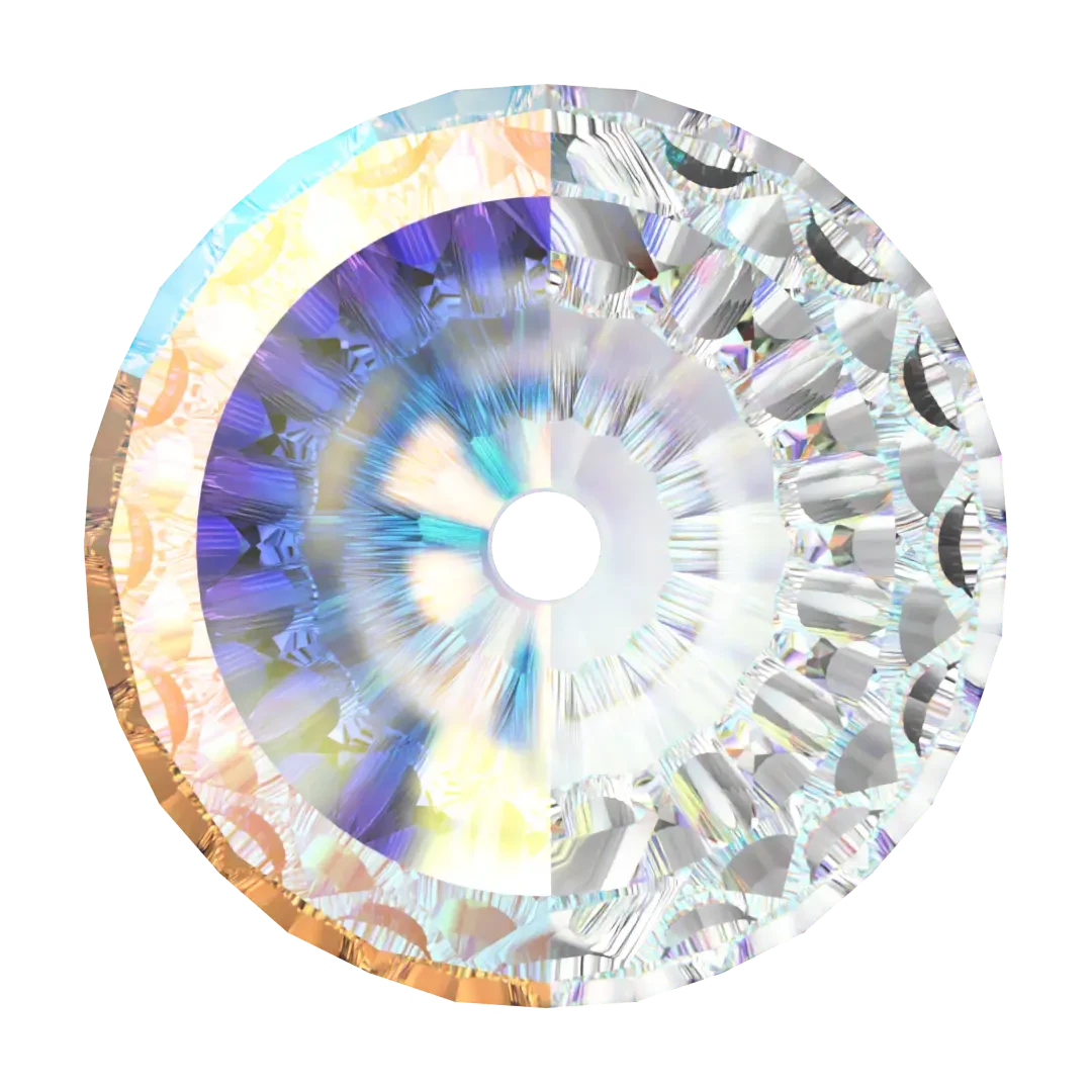 Swarovski Crystal Beads Small Dome (5542) Crystal AB(Swarovski 5542 Beads Small Dome Crystal Ab) 5 Swarovski Crystal Beads Small Dome (5542) Crystal AB(Swarovski 5542 Beads Small Dome Crystal Ab) - Image 3