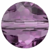 Serinity Crystal Beads Thin Round (5034) Amethyst(Serinity Crystal Beads Thin Round 5034 Amethyst)