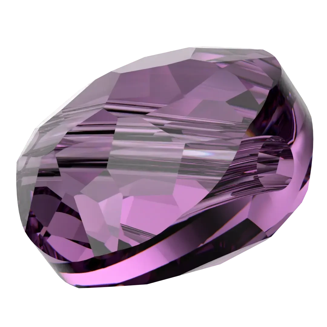 Swarovski Crystal Beads Fantasy Round (5034) Amethyst(Swarovski Crystal Beads Fantasy Round 5034 Amethyst) 4 Swarovski Crystal Beads Fantasy Round (5034) Amethyst(Swarovski Crystal Beads Fantasy Round 5034 Amethyst) - Image 2