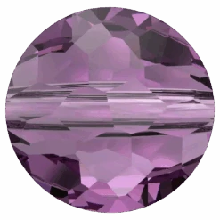 Swarovski Crystal Beads Fantasy Round (5034) Amethyst(Swarovski Crystal Beads Fantasy Round 5034 Amethyst)