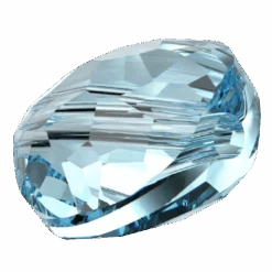 Swarovski Crystal Beads Fantasy Round (5034) Aquamarine(Swarovski Crystal Beads Fantasy Round 5034 Aquamarine) -BlueStreak Crystal Shop Serinity Crystal Beads Thin Round 5034 Aquamarine 2 1