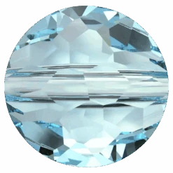 Serinity Crystal Beads Thin Round (5034) Aquamarine(Serinity Crystal Beads Thin Round 5034 Aquamarine)