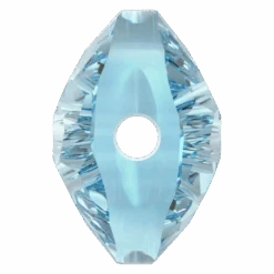 Swarovski Crystal Beads Fantasy Round (5034) Aquamarine(Swarovski Crystal Beads Fantasy Round 5034 Aquamarine) -BlueStreak Crystal Shop Serinity Crystal Beads Thin Round 5034 Aquamarine 3 1