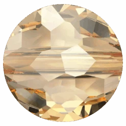 Serinity Crystal Beads Thin Round (5034) Crystal Golden Shadow(Serinity Crystal Beads Thin Round 5034 Crystal Golden Shadow)