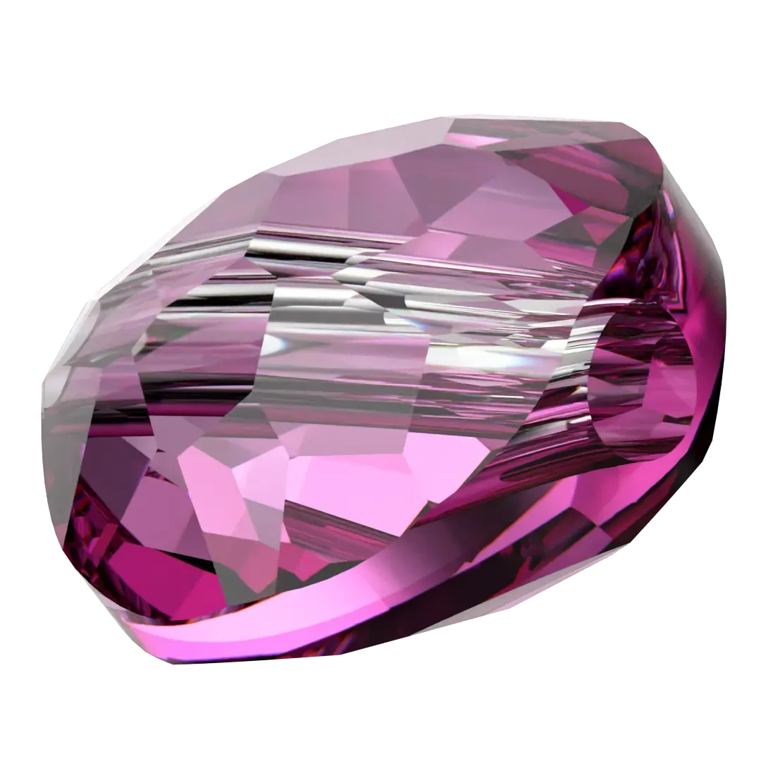 Swarovski Crystal Beads Fantasy Round (5034) Dark Rose(Swarovski Crystal Beads Fantasy Round 5034 Dark Rose) 4 Swarovski Crystal Beads Fantasy Round (5034) Dark Rose(Swarovski Crystal Beads Fantasy Round 5034 Dark Rose) - Image 2