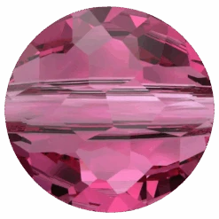 Swarovski Crystal Beads Fantasy Round (5034) Fuchsia(Swarovski Crystal Beads Fantasy Round 5034 Fuchsia)