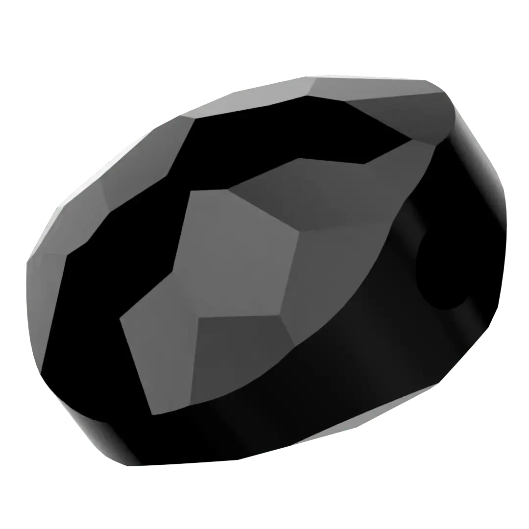 Swarovski Crystal Beads Fantasy Round (5034) Jet(Swarovski Crystal Beads Fantasy Round 5034 Jet) 4 Swarovski Crystal Beads Fantasy Round (5034) Jet(Swarovski Crystal Beads Fantasy Round 5034 Jet) - Image 2