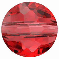 Serinity Crystal Beads Thin Round (5034) Light Siam(Serinity Crystal Beads Thin Round 5034 Light Siam)