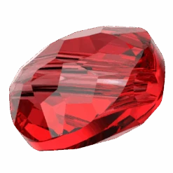 Swarovski Crystal Beads Fantasy Round (5034) Light Siam(Swarovski Crystal Beads Fantasy Round 5034 Light Siam) -BlueStreak Crystal Shop Serinity Crystal Beads Thin Round 5034 Light Siam 2