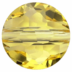 Swarovski Crystal Beads Fantasy Round (5034) Light Topaz(Swarovski Crystal Beads Fantasy Round 5034 Light Topaz)