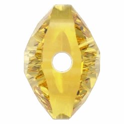 Swarovski Crystal Beads Fantasy Round (5034) Light Topaz(Swarovski Crystal Beads Fantasy Round 5034 Light Topaz) -BlueStreak Crystal Shop Serinity Crystal Beads Thin Round 5034 Light Topaz 3