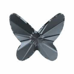 Swarovski Flat Back Crystals Non Hotfix Butterfly (2854) Crystal Silver Night(Swarovski 2854 Flatback Crystals Non Hotfix Butterfly Crystal Silver Night)