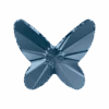 Swarovski Flat Back Crystals Non Hotfix Butterfly (2854) Denim Blue(Swarovski 2854 Flatback Crystals Non Hotfix Butterfly Denim Blue) -BlueStreak Crystal Shop Serinity Flat Back Crystals Non Hotfix Butterfly 2854 Denim Blue