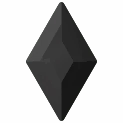 Swarovski Flat Back Crystals Non Hotfix Diamond (2773) Jet UNFOILED(Swarovski 2773 Flatback Crystals Non Hotfix Diamond Jet Unfoiled)