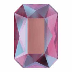 Serinity Flat Back Crystals Non Hotfix Emerald Cut (2602) Scarlet Shimmer(Serinity 2602 Flatback Crystals Non Hotfix Emerald Cut Scarlet Shimmer)