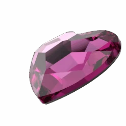 Swarovski Flat Back Crystals Non Hotfix Heart (2808) Dark Rose(Swarovski Flat Back Crystals Rhinestones Non Hotfix Heart 2808 Dark Rose) -BlueStreak Crystal Shop Serinity Flat Back Crystals Non Hotfix Heart 2808 Dark Rose 2 1