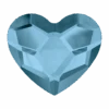 Swarovski Flat Back Crystals Non Hotfix Heart (2808) Denim Blue(Swarovski 2808 Flatback Crystals Non Hotfix Heart Denim Blue) -BlueStreak Crystal Shop Serinity Flat Back Crystals Non Hotfix Heart 2808 Denim Blue