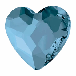 Serinity Flat Back Crystals Non Hotfix Heart (2808) Denim Blue(Serinity 2808 Flatback Crystals Non Hotfix Heart Denim Blue) -BlueStreak Crystal Shop Serinity Flat Back Crystals Non Hotfix Heart 2808 Denim Blue 2 1