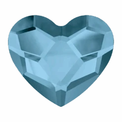 Swarovski Flat Back Crystals Non Hotfix Heart (2808) Denim Blue(Swarovski 2808 Flatback Crystals Non Hotfix Heart Denim Blue)