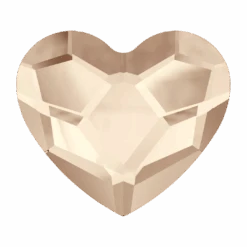 Serinity Flat Back Crystals Non Hotfix Heart (2808) Light Silk(Serinity 2808 Flatback Crystals Non Hotfix Heart Light Silk)