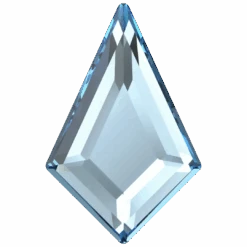 Serinity Flat Back Crystals Non Hotfix Kite (2771) Aquamarine(Serinity 2771 Flatback Crystals Non Hotfix Kite Aquamarine)