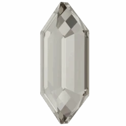 Swarovski Flat Back Crystals Non Hotfix Elongated Hexagon (2776) Crystal Silver Shade(Swarovski 2776 Flatback Crystals Non Hotfix Elongated Hexagon Crystal Silver Shade) -BlueStreak Crystal Shop Serinity Flat Back Crystals Non Hotfix Large Hexagon 2776 Crystal Silver Shade 3