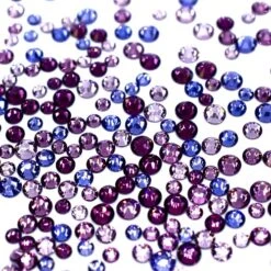 Serinity Flat Back Crystals Non Hotfix Mix Purple Pizzazz(Serinity Purple Pizzazz Mix Of Flatback Crystals Non Hotfix)