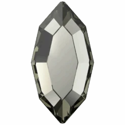 Swarovski Flat Back Crystals Non Hotfix Navette (2200) Black Diamond(Swarovski Flat Back Crystals Rhinestones Non Hotfix Navette 2200 Black Diamond)