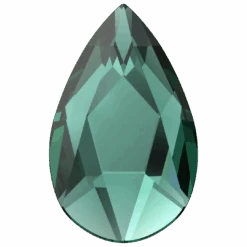 Swarovski Flat Back Crystals Non Hotfix Pear (2303) Emerald(Swarovski 2303 Flatback Crystals Non Hotfix Pear Emerald)