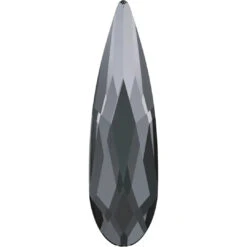 Serinity Flat Back Crystals Non Hotfix Raindrop (2304) Crystal Silver Night UNFOILED(Serinity 2304 Flatback Crystals Non Hotfix Raindrop Crystal Silver Night)