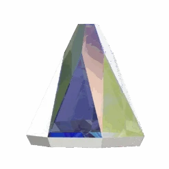 Swarovski Flat Back Crystals Non Hotfix Round Spike (2019) Crystal AB(Swarovski 2019 Flatback Crystals Non Hotfix Round Spike Crystal Ab)