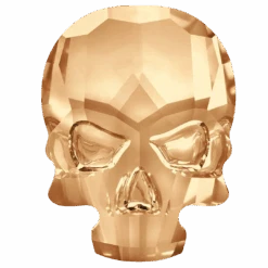 Serinity Flat Back Crystals Non Hotfix Skull (2856) Crystal Golden Shadow(Serinity 2856 Flatback Crystals Non Hotfix Skull Crystal Golden Shadow)
