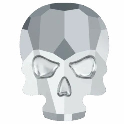 Serinity Flat Back Crystals Non Hotfix Skull (2856) Crystal Light Chrome(Serinity 2856 Flatback Crystals Non Hotfix Skull Crystal Light Chrome)