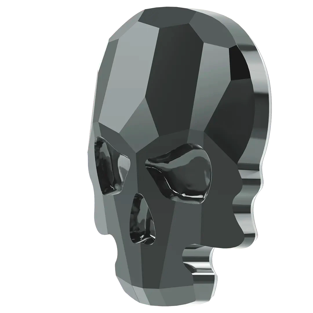 Swarovski Flat Back Crystals Non Hotfix Skull (2856) Jet Hematite UNFOILED(Swarovski 2856 Flatback Crystals Non Hotfix Skull Jet Hematite Unfoiled) 4 Swarovski Flat Back Crystals Non Hotfix Skull (2856) Jet Hematite UNFOILED(Swarovski 2856 Flatback Crystals Non Hotfix Skull Jet Hematite Unfoiled) - Image 2