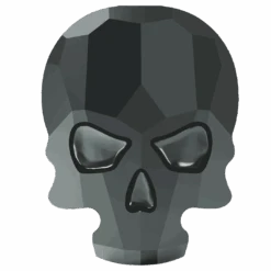 Swarovski Flat Back Crystals Non Hotfix Skull (2856) Jet Hematite UNFOILED(Swarovski 2856 Flatback Crystals Non Hotfix Skull Jet Hematite Unfoiled)