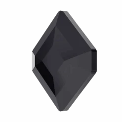 Swarovski Flat Back Crystals Non Hotfix Concise Hexagon (2777) Jet UNFOILED(Swarovski 2777 Flatback Crystals Non Hotfix Concise Hexagon Jet Unfoiled) -BlueStreak Crystal Shop Serinity Flat Back Crystals Non Hotfix Small Hexagon 2777 Jet UNFOILED 3