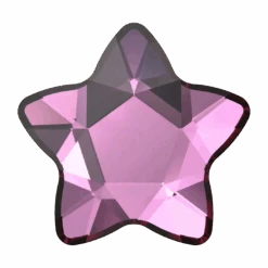Swarovski Flat Back Crystals Non Hotfix Star Flower (2754) Dark Rose(Swarovski Flat Back Crystals Rhinestones Non Hotfix Star Flower 2754 Dark Rose)