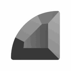 Swarovski Flat Back Crystals Non Hotfix Connector (2715) Jet Hematite UNFOILED(Swarovski 2715 Flatback Crystals Non Hotfix Connector Jet Hematite Unfoiled)