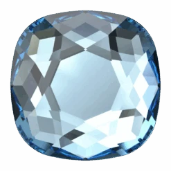 Swarovski Flat Back Crystals Non Hotfix Cushion (2471) Aquamarine(Swarovski 2471 Flatback Crystals Non Hotfix Cushion Aquamarine)
